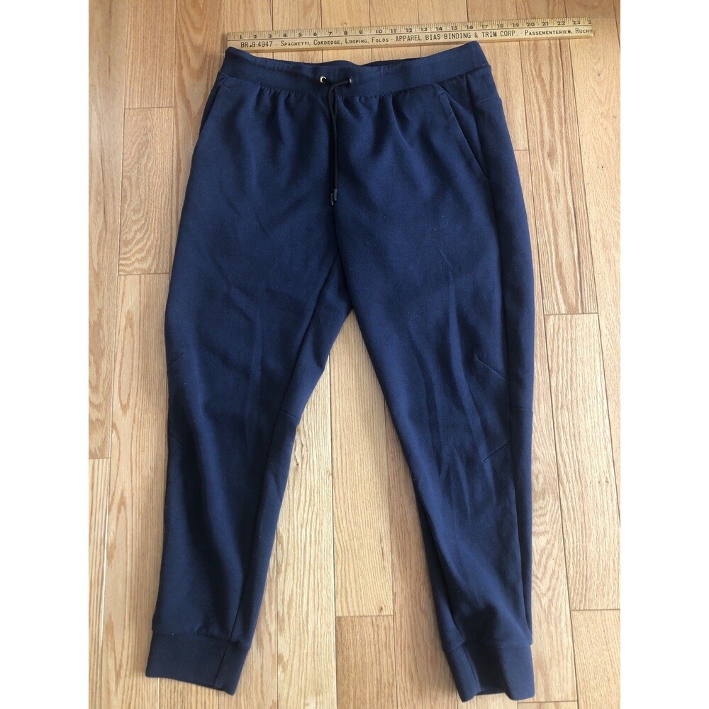 Mens Athletic Works Pullon Athletic Jogger Sweatpants Large 36-38 Navy